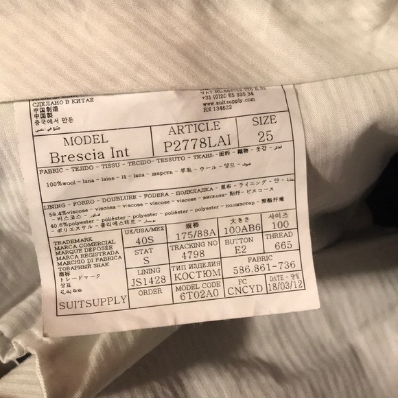 Vitals Barberis Canonico 1663 Perennial Suit - Picture 7 of 8